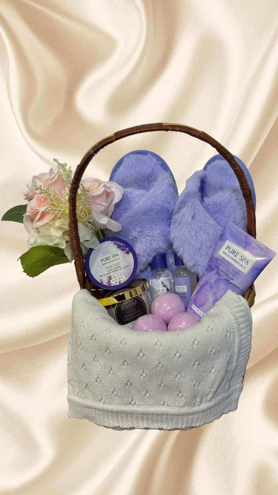 Lavender Luxe Spa Basket